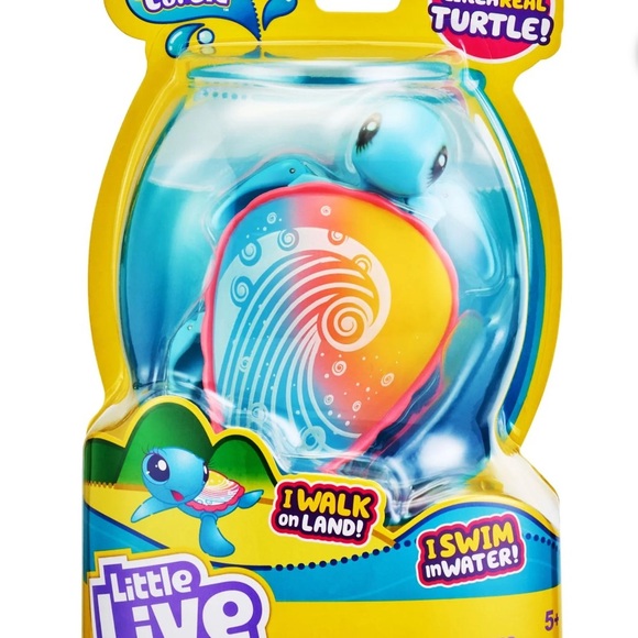Vibrant Blue and Pink Turtle Toy - Picture 1 of 5